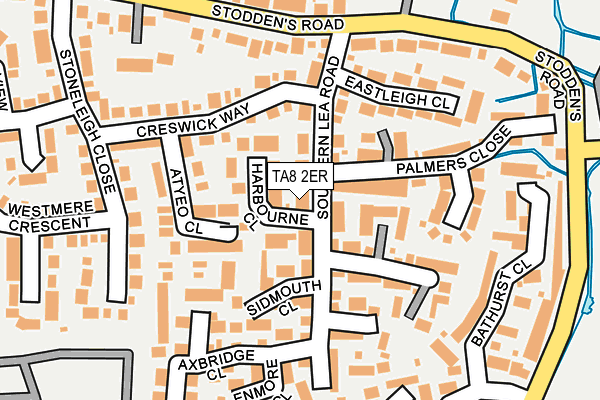 TA8 2ER map - OS OpenMap – Local (Ordnance Survey)