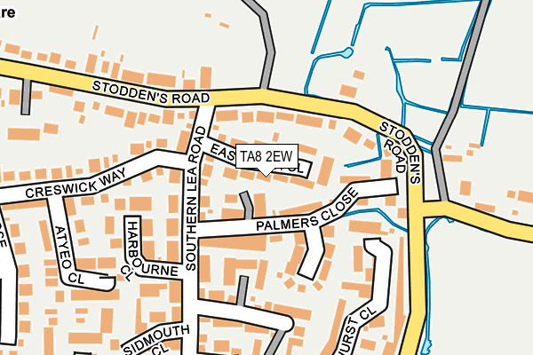TA8 2EW map - OS OpenMap – Local (Ordnance Survey)