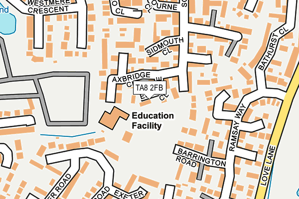 TA8 2FB map - OS OpenMap – Local (Ordnance Survey)