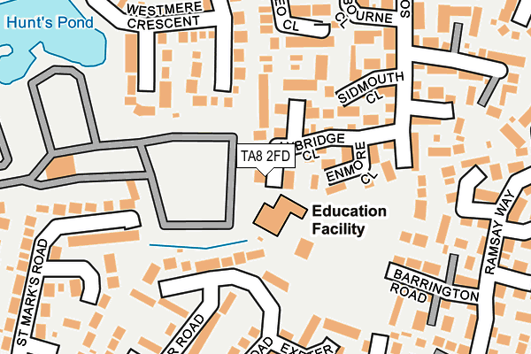 TA8 2FD map - OS OpenMap – Local (Ordnance Survey)