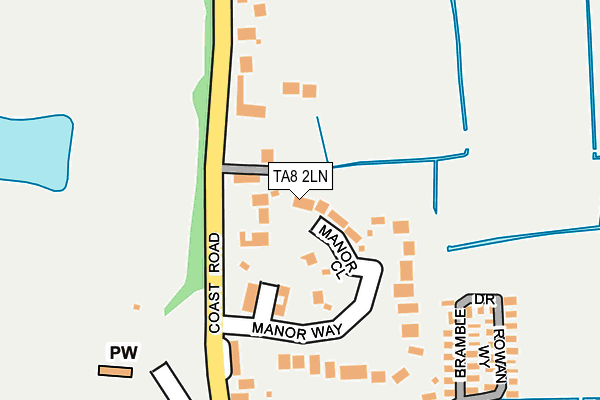 TA8 2LN map - OS OpenMap – Local (Ordnance Survey)