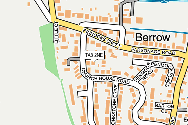 TA8 2NE map - OS OpenMap – Local (Ordnance Survey)