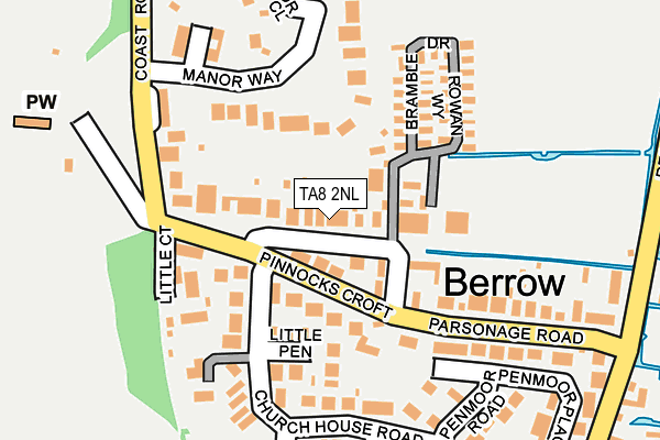 TA8 2NL map - OS OpenMap – Local (Ordnance Survey)