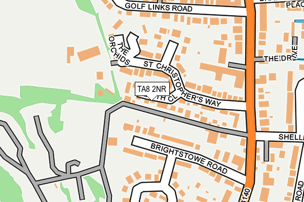 TA8 2NR map - OS OpenMap – Local (Ordnance Survey)
