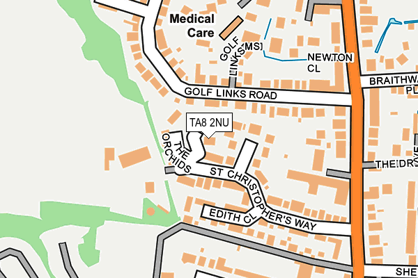 TA8 2NU map - OS OpenMap – Local (Ordnance Survey)