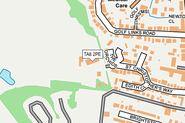 TA8 2PE map - OS OpenMap – Local (Ordnance Survey)
