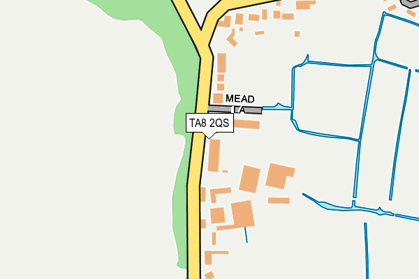 TA8 2QS map - OS OpenMap – Local (Ordnance Survey)