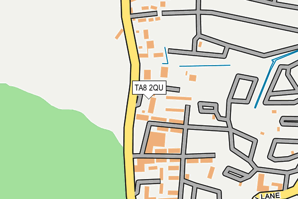 TA8 2QU map - OS OpenMap – Local (Ordnance Survey)