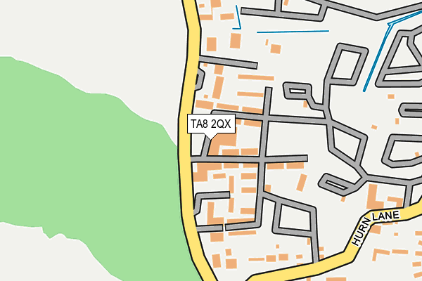 TA8 2QX map - OS OpenMap – Local (Ordnance Survey)