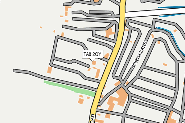 TA8 2QY map - OS OpenMap – Local (Ordnance Survey)
