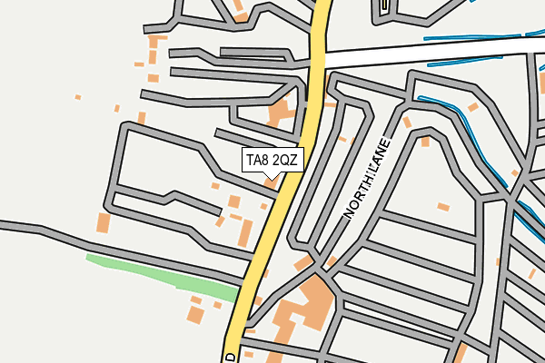 TA8 2QZ map - OS OpenMap – Local (Ordnance Survey)