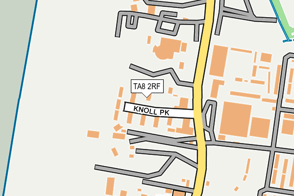 TA8 2RF map - OS OpenMap – Local (Ordnance Survey)