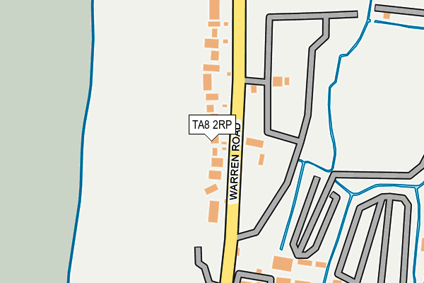 TA8 2RP map - OS OpenMap – Local (Ordnance Survey)