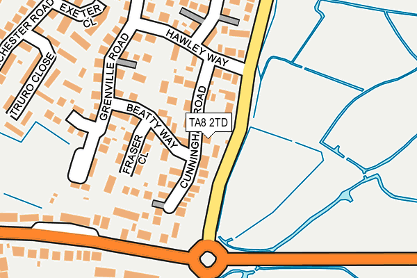 TA8 2TD map - OS OpenMap – Local (Ordnance Survey)