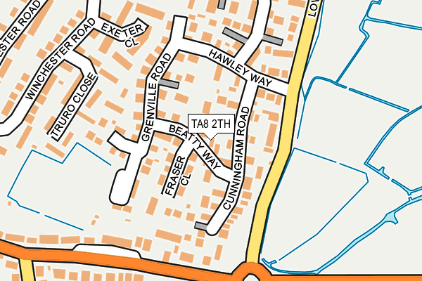 TA8 2TH map - OS OpenMap – Local (Ordnance Survey)