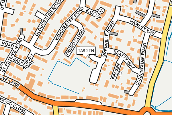 TA8 2TN map - OS OpenMap – Local (Ordnance Survey)