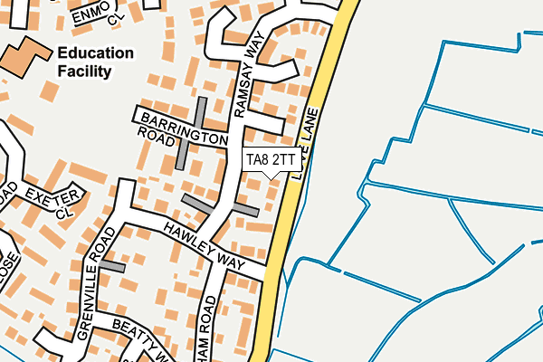 TA8 2TT map - OS OpenMap – Local (Ordnance Survey)