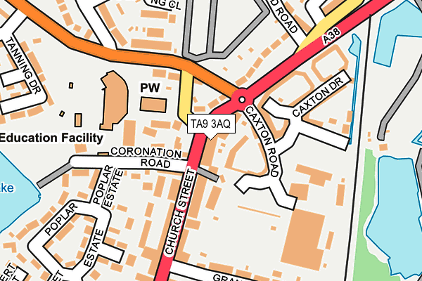 TA9 3AQ map - OS OpenMap – Local (Ordnance Survey)