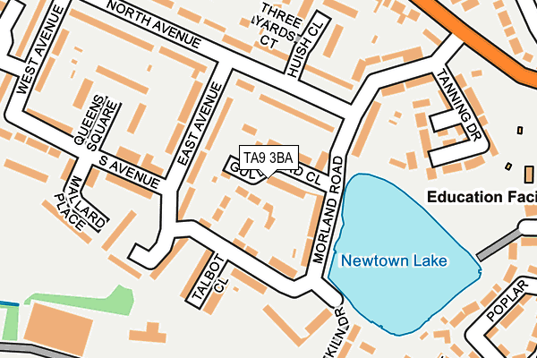 TA9 3BA map - OS OpenMap – Local (Ordnance Survey)
