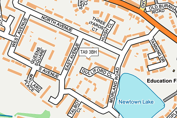 TA9 3BH map - OS OpenMap – Local (Ordnance Survey)