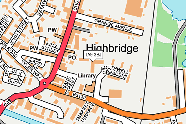 TA9 3BJ map - OS OpenMap – Local (Ordnance Survey)