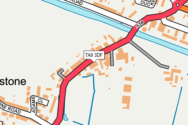 TA9 3DF map - OS OpenMap – Local (Ordnance Survey)