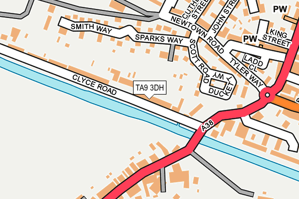 TA9 3DH map - OS OpenMap – Local (Ordnance Survey)