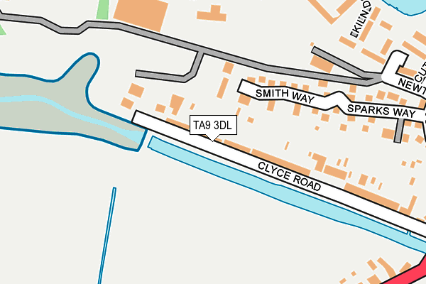 TA9 3DL map - OS OpenMap – Local (Ordnance Survey)