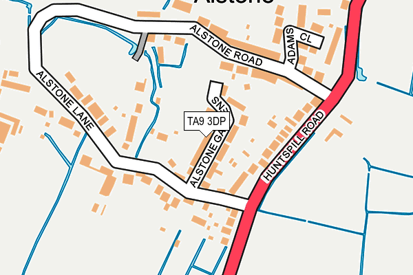 TA9 3DP map - OS OpenMap – Local (Ordnance Survey)