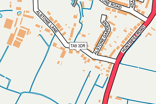 TA9 3DR map - OS OpenMap – Local (Ordnance Survey)