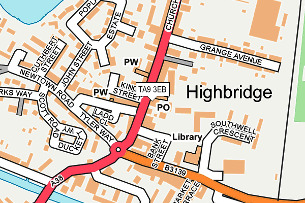 TA9 3EB map - OS OpenMap – Local (Ordnance Survey)