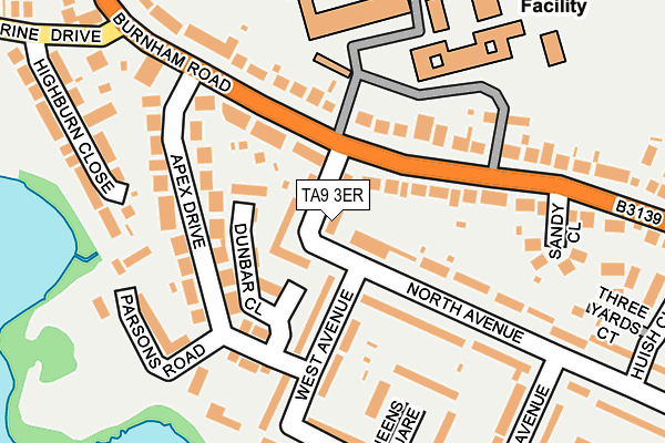 TA9 3ER map - OS OpenMap – Local (Ordnance Survey)