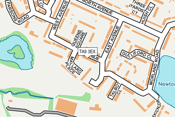 TA9 3EX map - OS OpenMap – Local (Ordnance Survey)