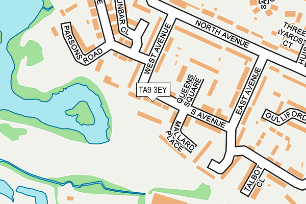 TA9 3EY map - OS OpenMap – Local (Ordnance Survey)