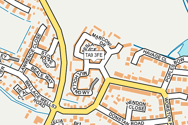 TA9 3FE map - OS OpenMap – Local (Ordnance Survey)