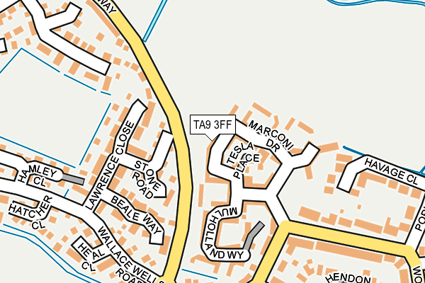 TA9 3FF map - OS OpenMap – Local (Ordnance Survey)