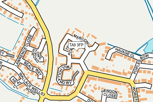 TA9 3FP map - OS OpenMap – Local (Ordnance Survey)