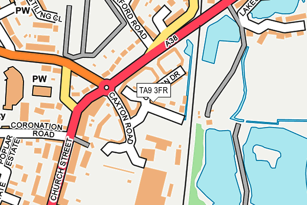 TA9 3FR map - OS OpenMap – Local (Ordnance Survey)