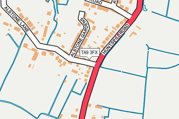 TA9 3FX map - OS OpenMap – Local (Ordnance Survey)