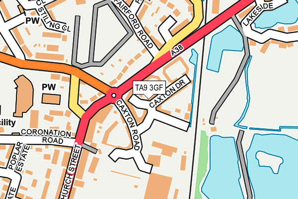 TA9 3GF map - OS OpenMap – Local (Ordnance Survey)