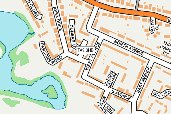 TA9 3HB map - OS OpenMap – Local (Ordnance Survey)