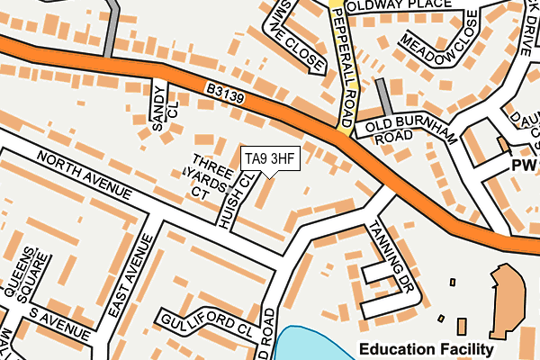 TA9 3HF map - OS OpenMap – Local (Ordnance Survey)