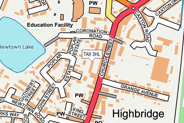 TA9 3HL map - OS OpenMap – Local (Ordnance Survey)