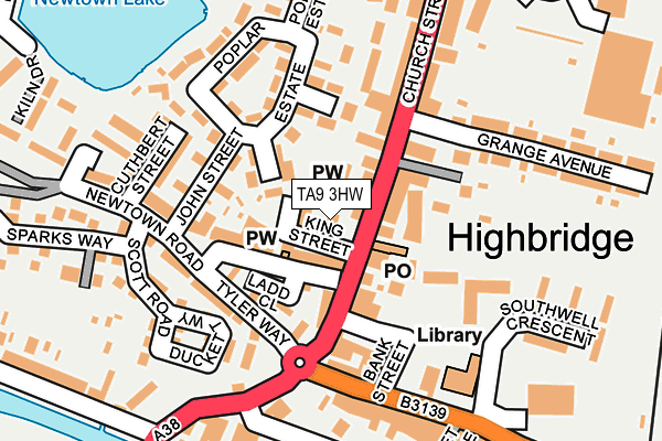 TA9 3HW map - OS OpenMap – Local (Ordnance Survey)