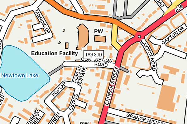 TA9 3JD map - OS OpenMap – Local (Ordnance Survey)