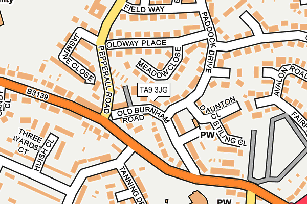 TA9 3JG map - OS OpenMap – Local (Ordnance Survey)