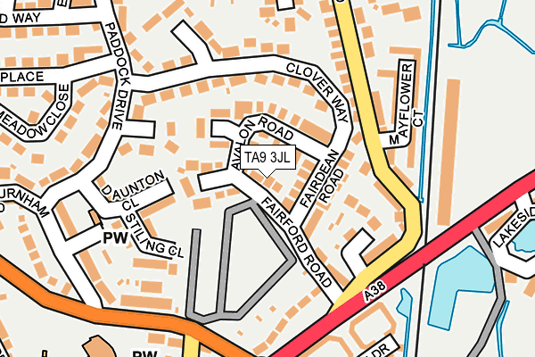 TA9 3JL map - OS OpenMap – Local (Ordnance Survey)