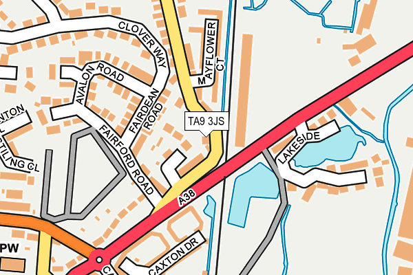 TA9 3JS map - OS OpenMap – Local (Ordnance Survey)