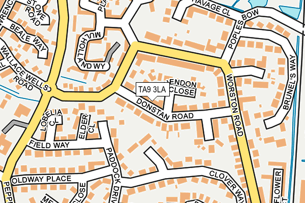 TA9 3LA map - OS OpenMap – Local (Ordnance Survey)