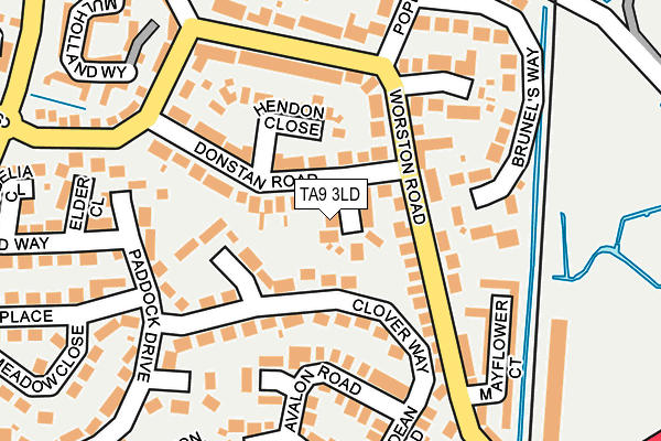 TA9 3LD map - OS OpenMap – Local (Ordnance Survey)